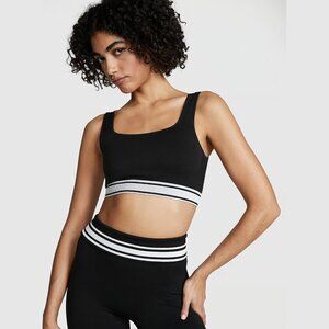 PINK Seamless Reversible Sports Bra &  Bike Shorts Activewear Gym Biking Set